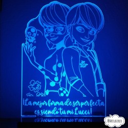 LAMPARA 3D PERSONALIZADA MIRACULOUS