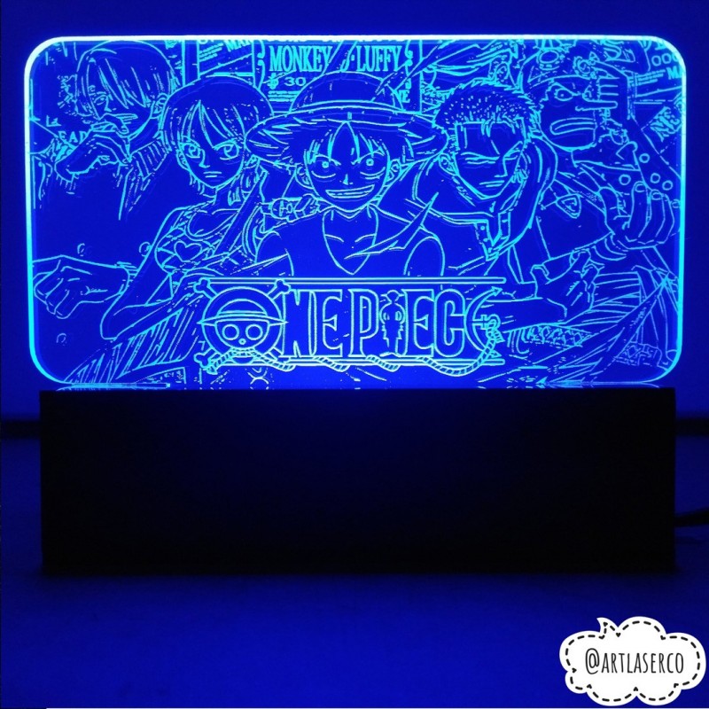 LAMPARA LED PERSONALIZADA ONE PIECE