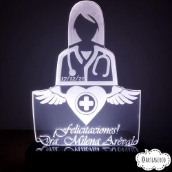 LAMPARA 3D PERSONALIZADA DOCTOR