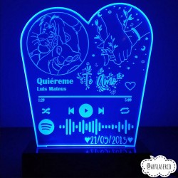 LAMPARA LED PERSONALIZADA AMOR