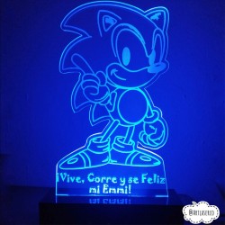 LAMPARA 3D PERSONALIZADA SONIC