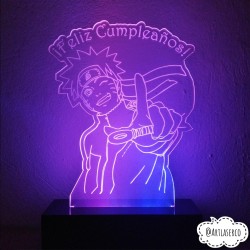 LAMPARA LED PERSONALIZADA NARUTO