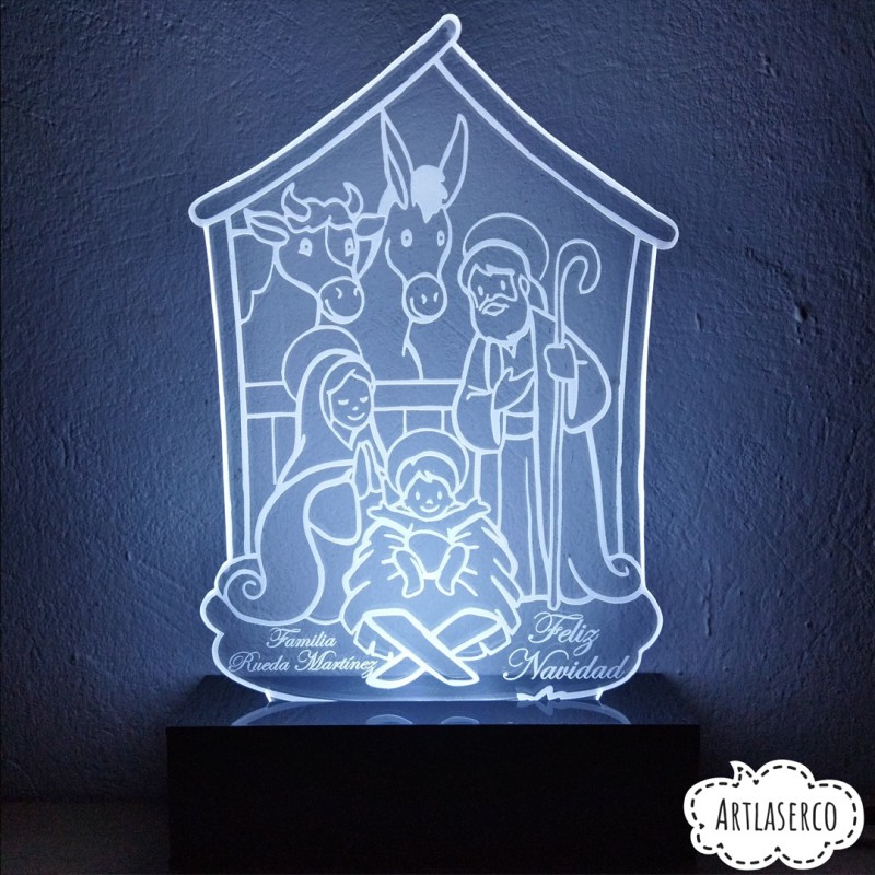 LAMPARA LED PERSONALIZADA PESEBRE