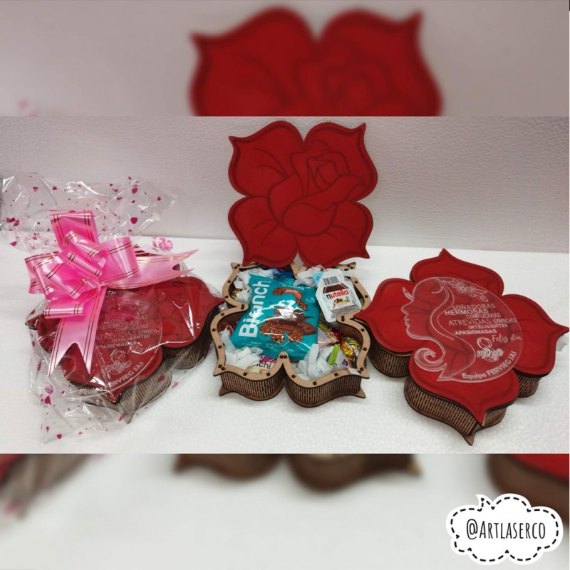 CAJA EN MDF ROSA CAJA EN MDF ROSA