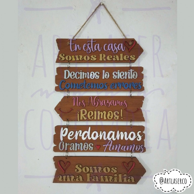 LETRERO DECORATIVO EN MDF