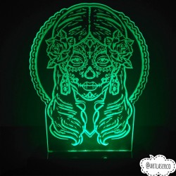LAMPARA 3D CATRINA