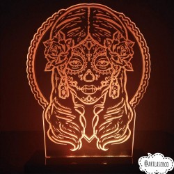 LA CATRINA CON LUZ LED