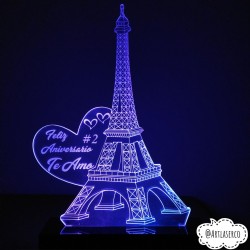 Lampara 3D torre Eiffel