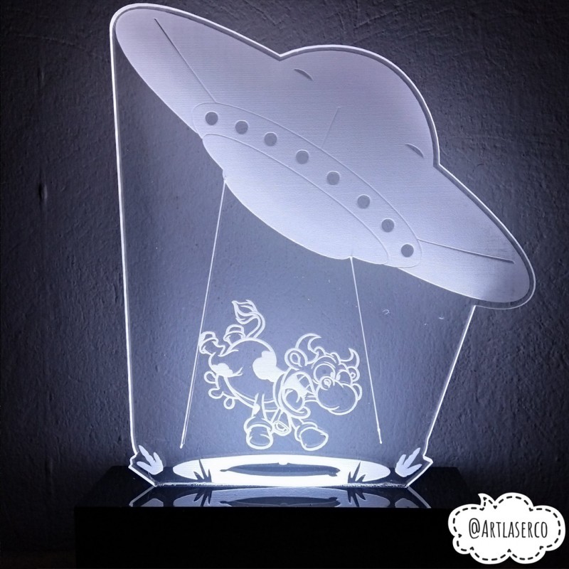 LAMPARA LED ABDUCCION EXTRATERRESTRE