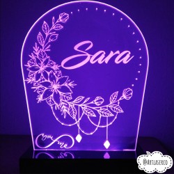 LAMPARA LED PERSONALIZADA SARA