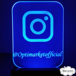 LAMPARA LED LOGO INSTAGRAM