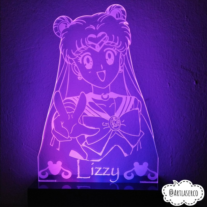 LAMPARA 3D SAILOR MOON