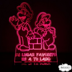 LAMPARA MARIO Y LUIGI