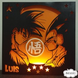 CUADRO PERSONALIZADO GOKU Y VEGETA