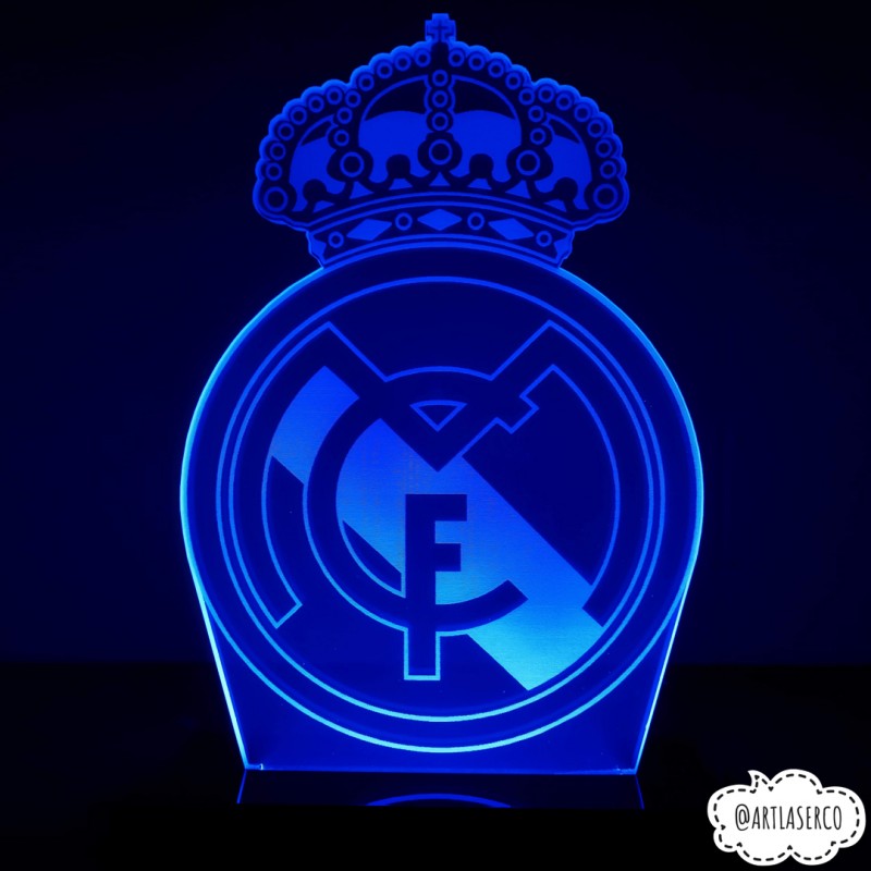 lampara led personalizada Real Madrid