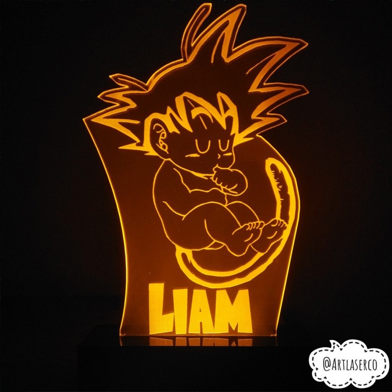 lampara led goku bebe