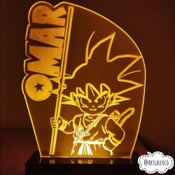 Lampara led de goku con baculo